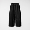 CULOTTE TROUSERS IN STRETCH COTTON BLACK