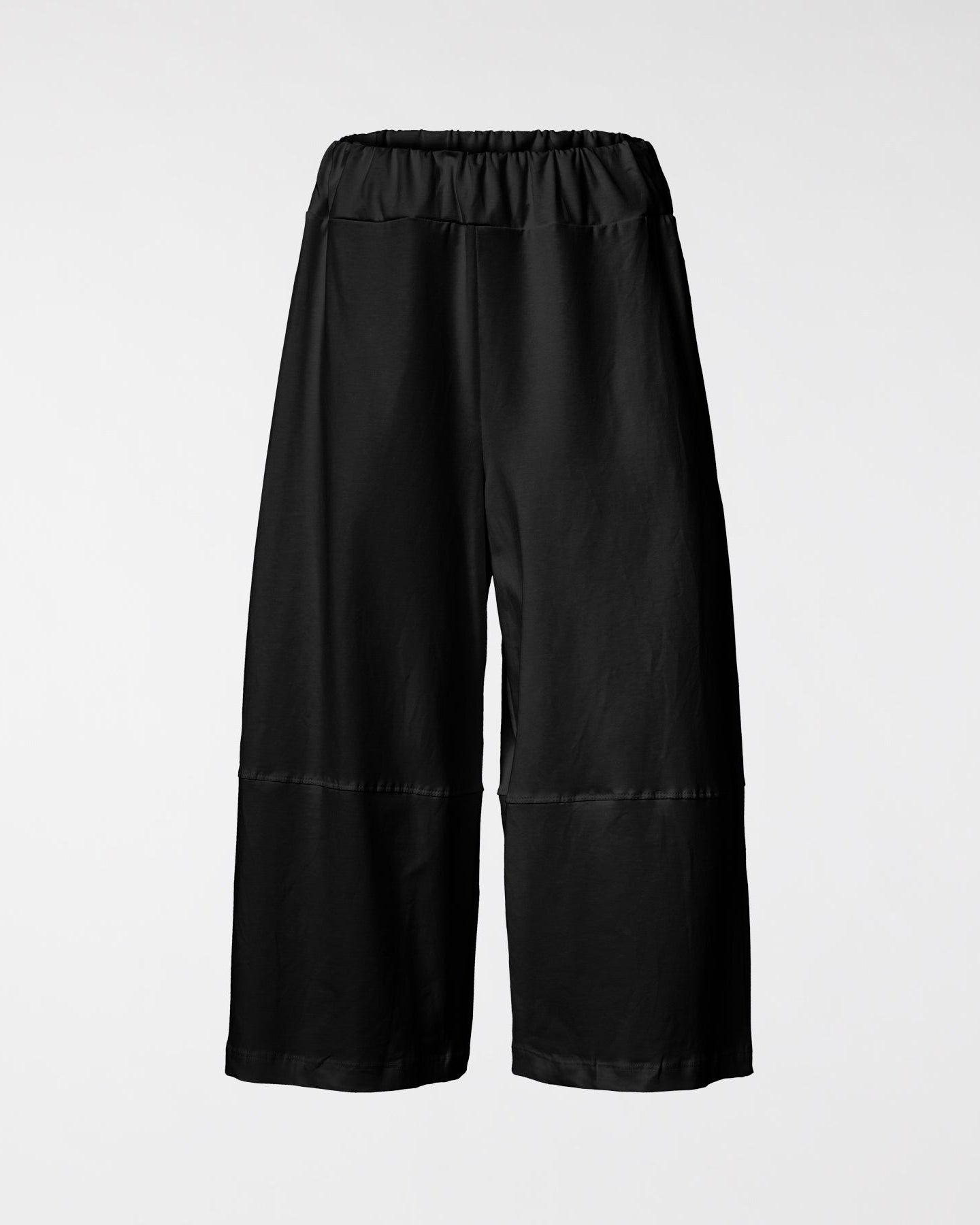CULOTTE TROUSERS IN STRETCH COTTON BLACK