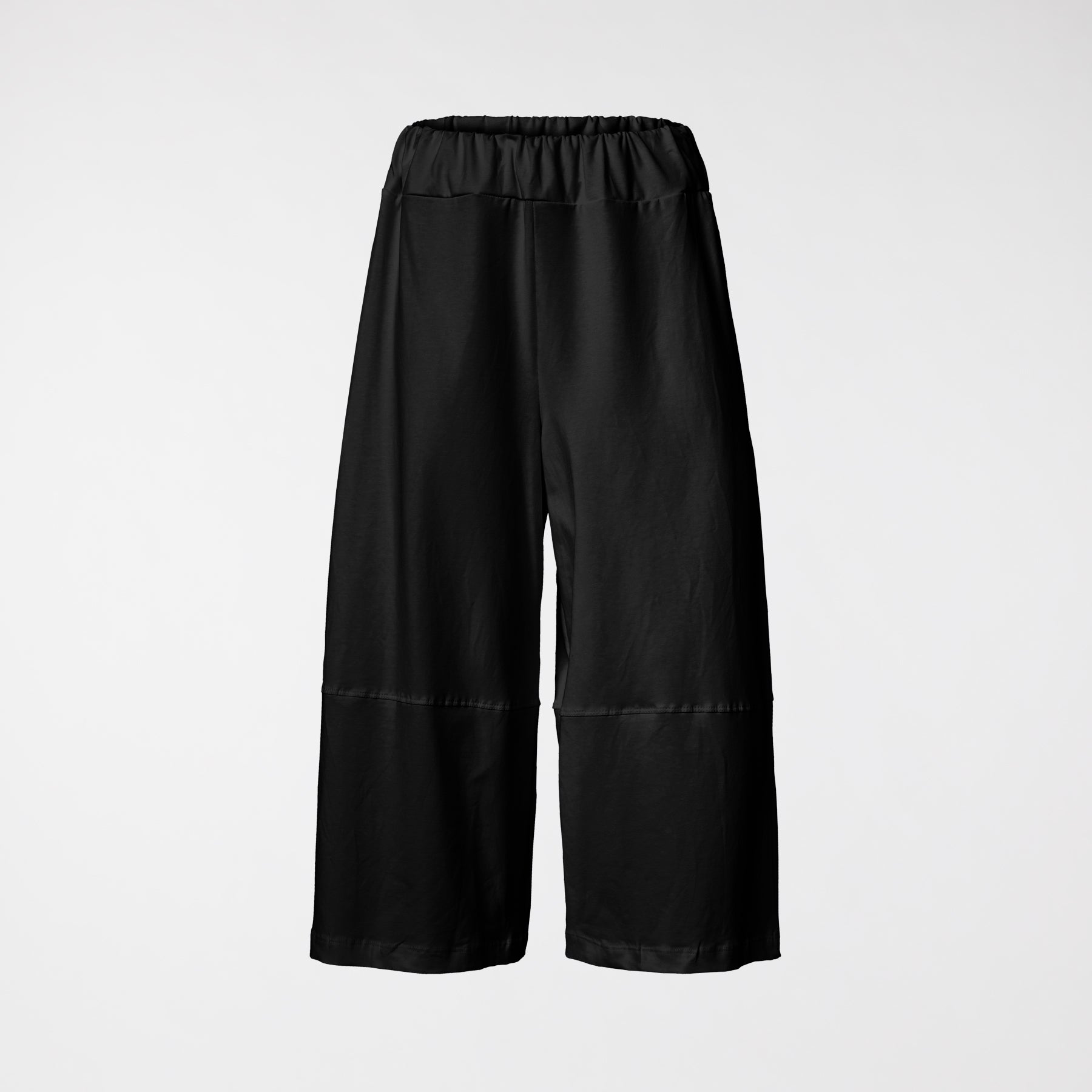 CULOTTE TROUSERS IN STRETCH COTTON BLACK