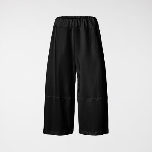 CULOTTE TROUSERS IN STRETCH COTTON BLACK