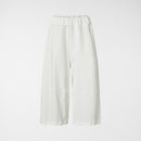 CULOTTE TROUSERS IN STRETCH COTTON WHITE