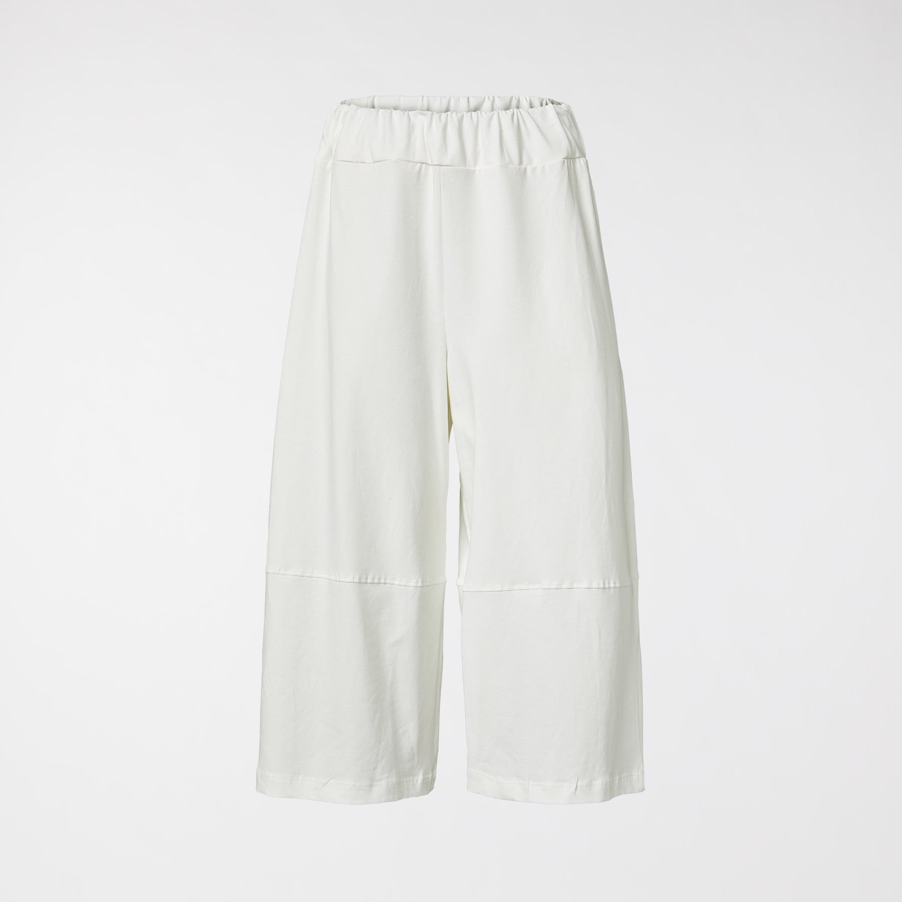 CULOTTE TROUSERS IN STRETCH COTTON WHITE