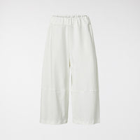 CULOTTE TROUSERS IN STRETCH COTTON WHITE