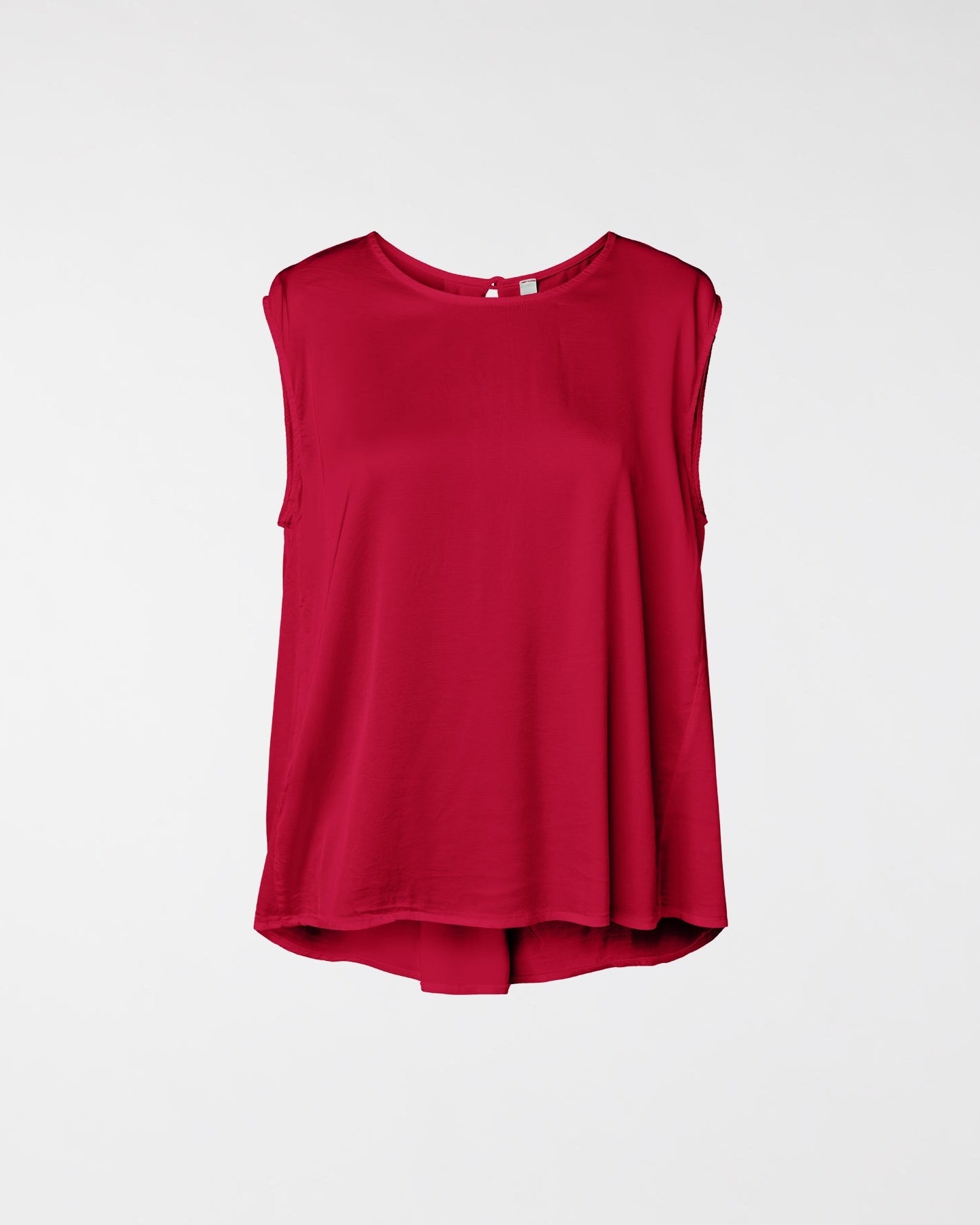 TOP IN RASO MISTO RAYON ROSSO