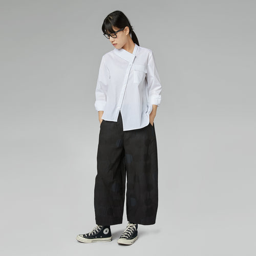 KOSZULA Z PÓŁKOŁNIERZYKIEM NIEBIESKA