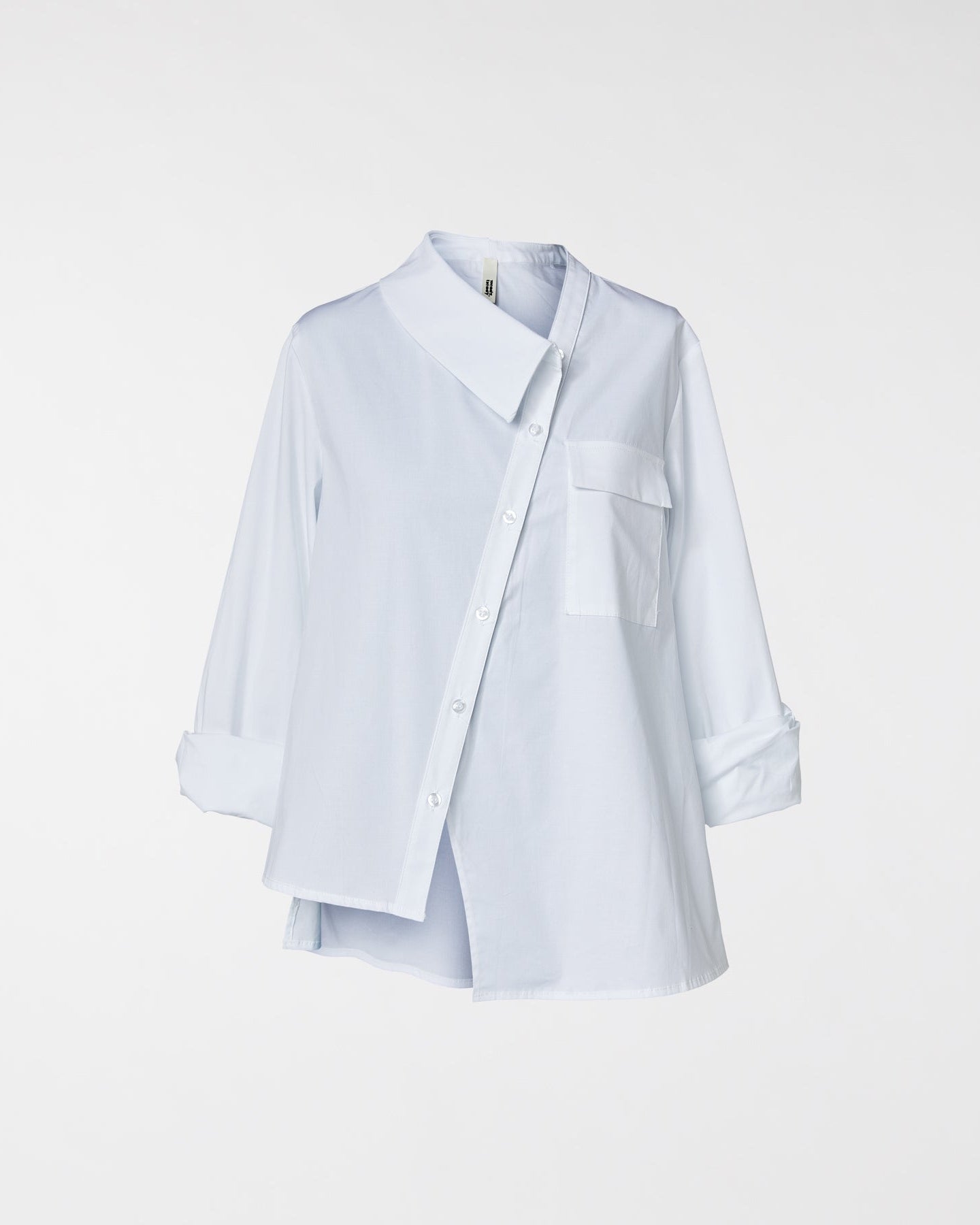 CAMICIA CON META' COLLETTO BIANCO