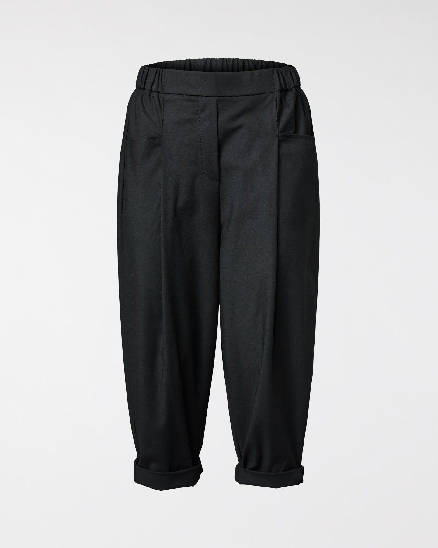 LOOSE TROUSERS WITH FRONT POCKETS BLACK