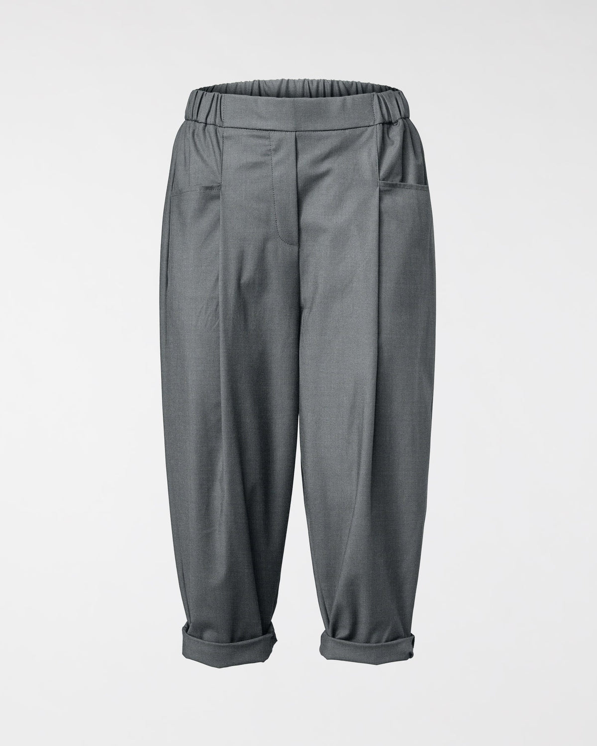 PANTALON AMPLES GRIS AVEC POCHES AVANT