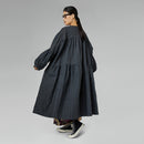 MAXI DRESS WITH BALLOON SLEEVES