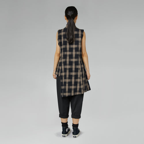 CHALECO DESESTRUCTURADO A CUADROS