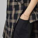 LUŹNE SPODNIE Z PRZEDNIMI KIESZENIAMI CZARNE