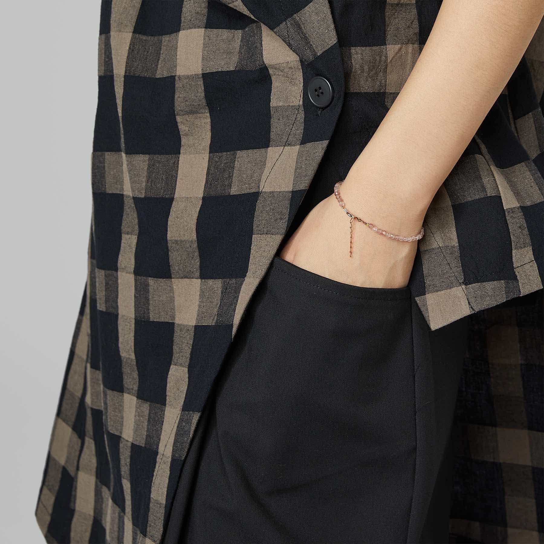 PANTALONI AMPI CON TASCHE ANTERIORI GRIGIO