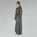 PRINTED BLOUSE WITH RUFFLES