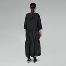 DRESS WITH SKIRT IN TAFFETA