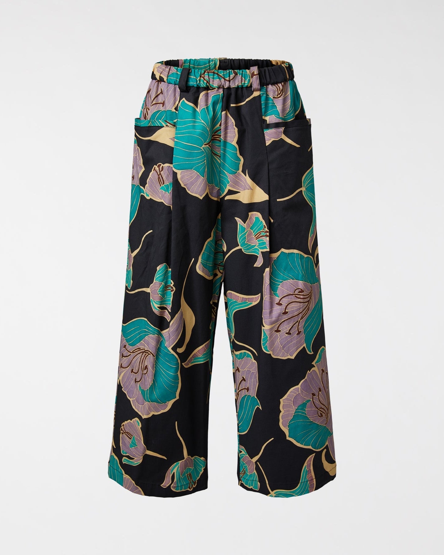 FLOWER PRINT TROUSERS