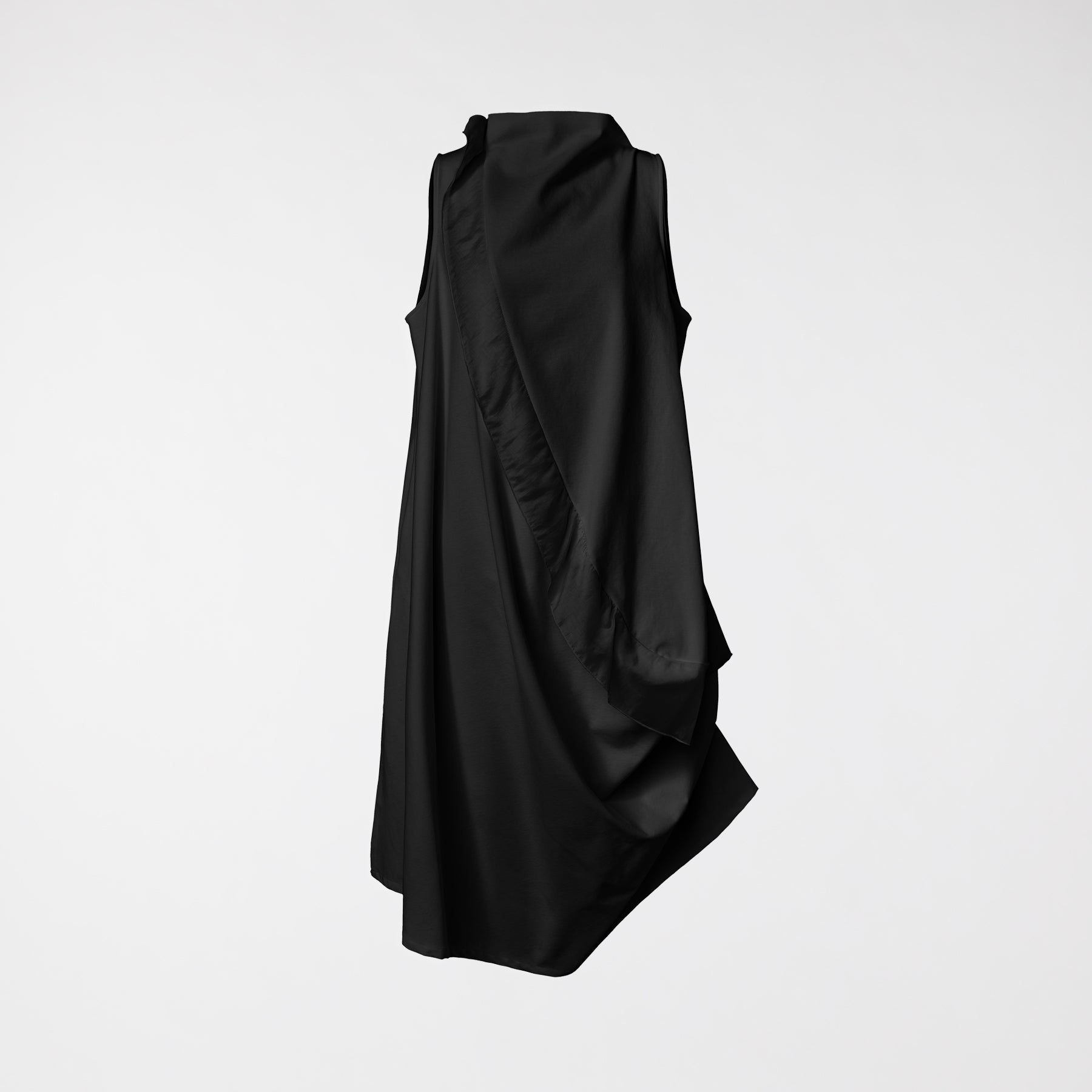 MILANO STITCH SLEEVELESS DRESS BLACK