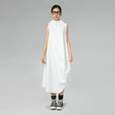 MILANO STITCH SLEEVELESS DRESS WHITE