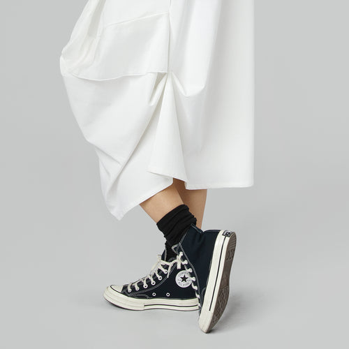 MILANO STITCH SLEEVELESS DRESS WHITE