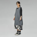 ABITO A PALLONCINO CON CUCITURE ESTERNE GRIGIO