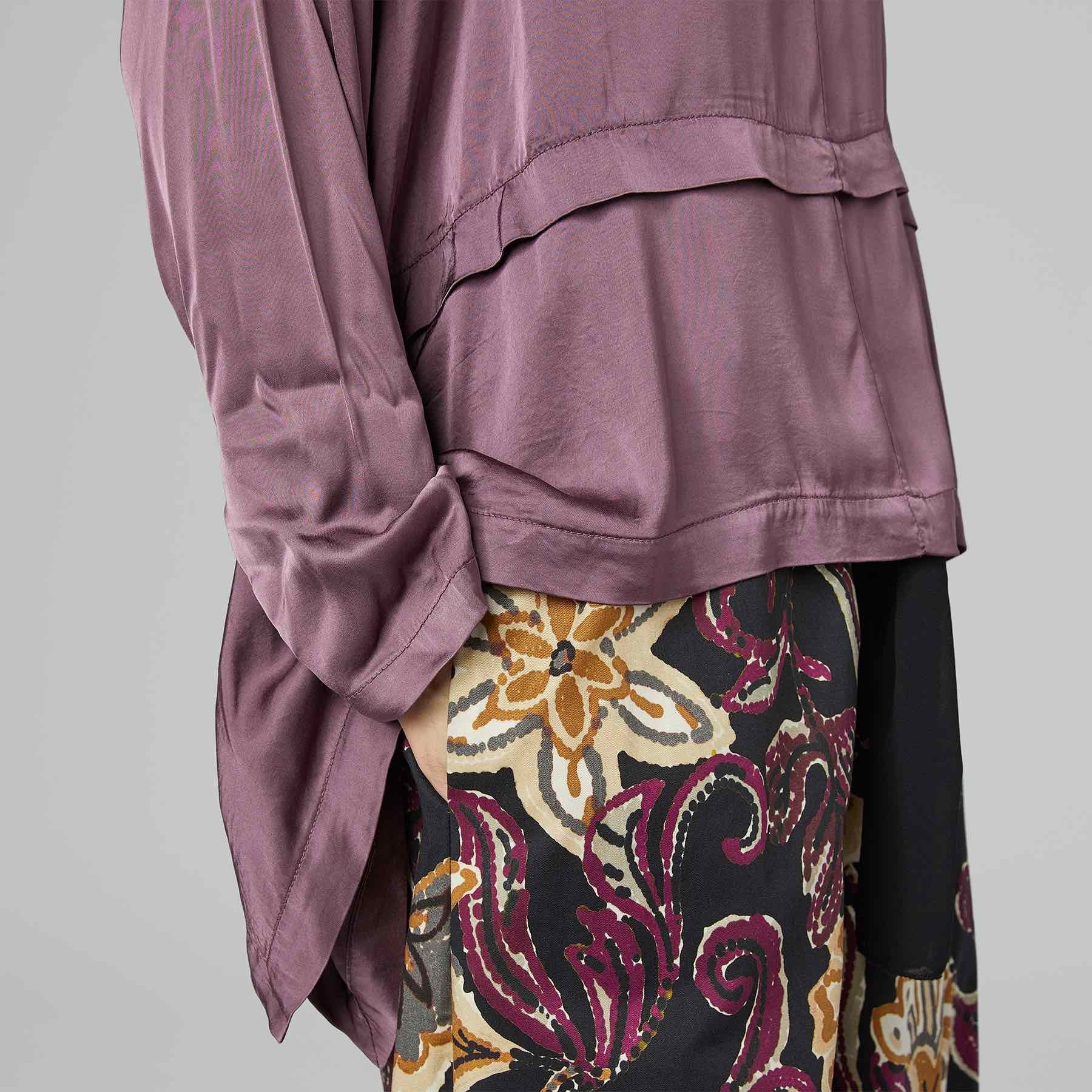 BLUZKA SATYNOWA CZARNA