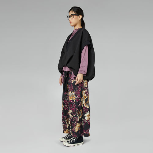 GILET/FELPA CON SCOLLO A V NERO