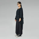 ASYMMETRIC BUBBLE SWEATSHIRT BLACK