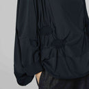 ASYMMETRIC BUBBLE SWEATSHIRT BLACK