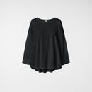 CAMISETA CON PLIEGUES EN LA ESPALDA NEGRO