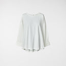 T-SHIRT CON PIEGHE SUL RETRO BIANCA