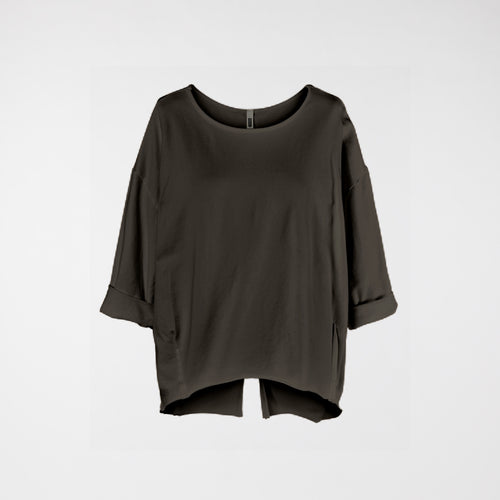 SWEATSHIRT WITH BACK SPLIT