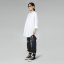 WIDE FLARED COTTON SHIRT