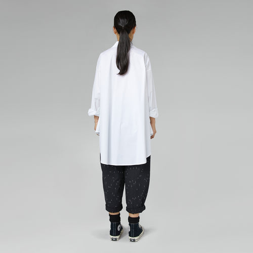 WIDE FLARED COTTON SHIRT