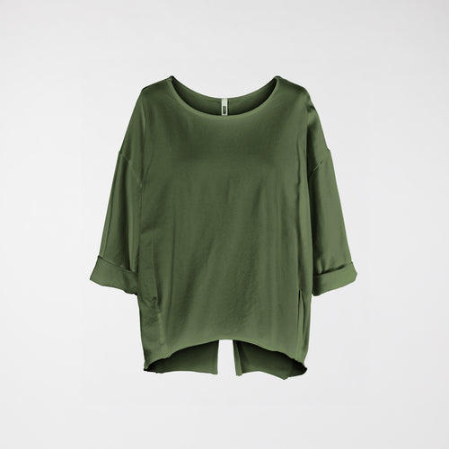 SWEATSHIRT WITH BACK SPLIT