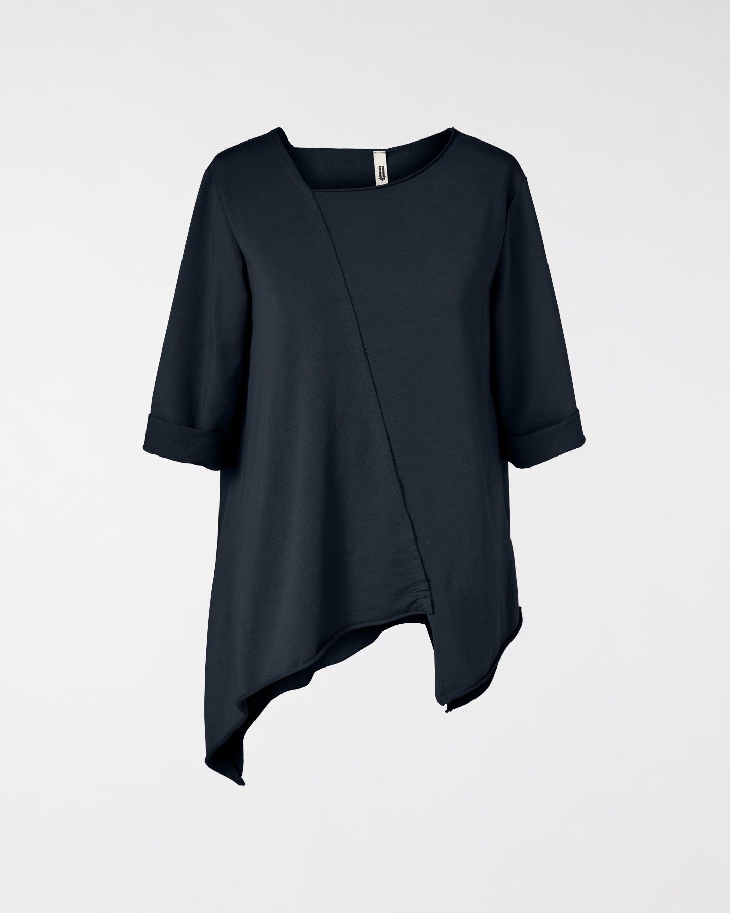 CAMISETA DE FELPA CON CORTE DIAGONAL