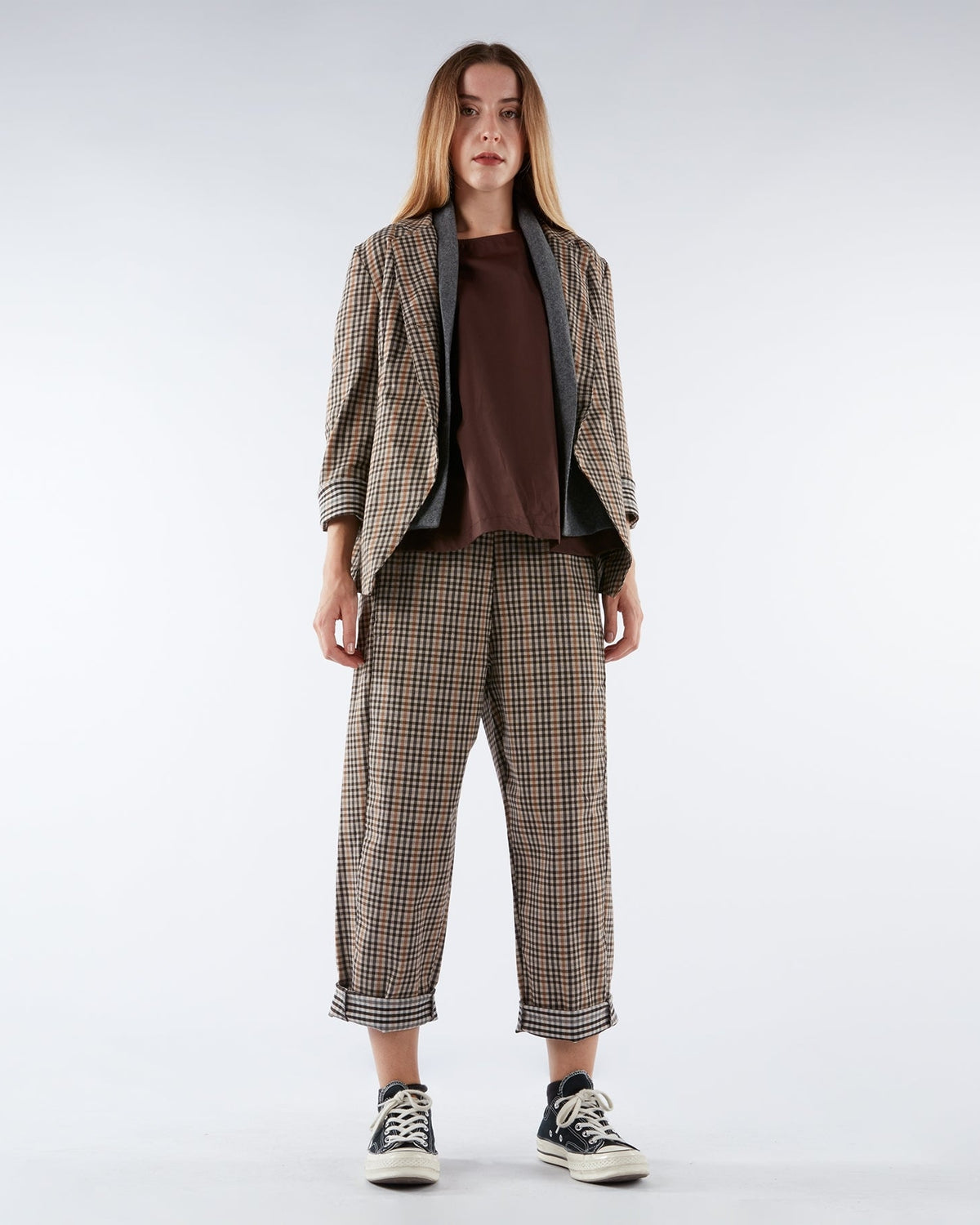 CHECKED TROUSERS