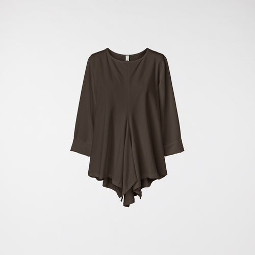 POINTED T-SHIRT BROWN