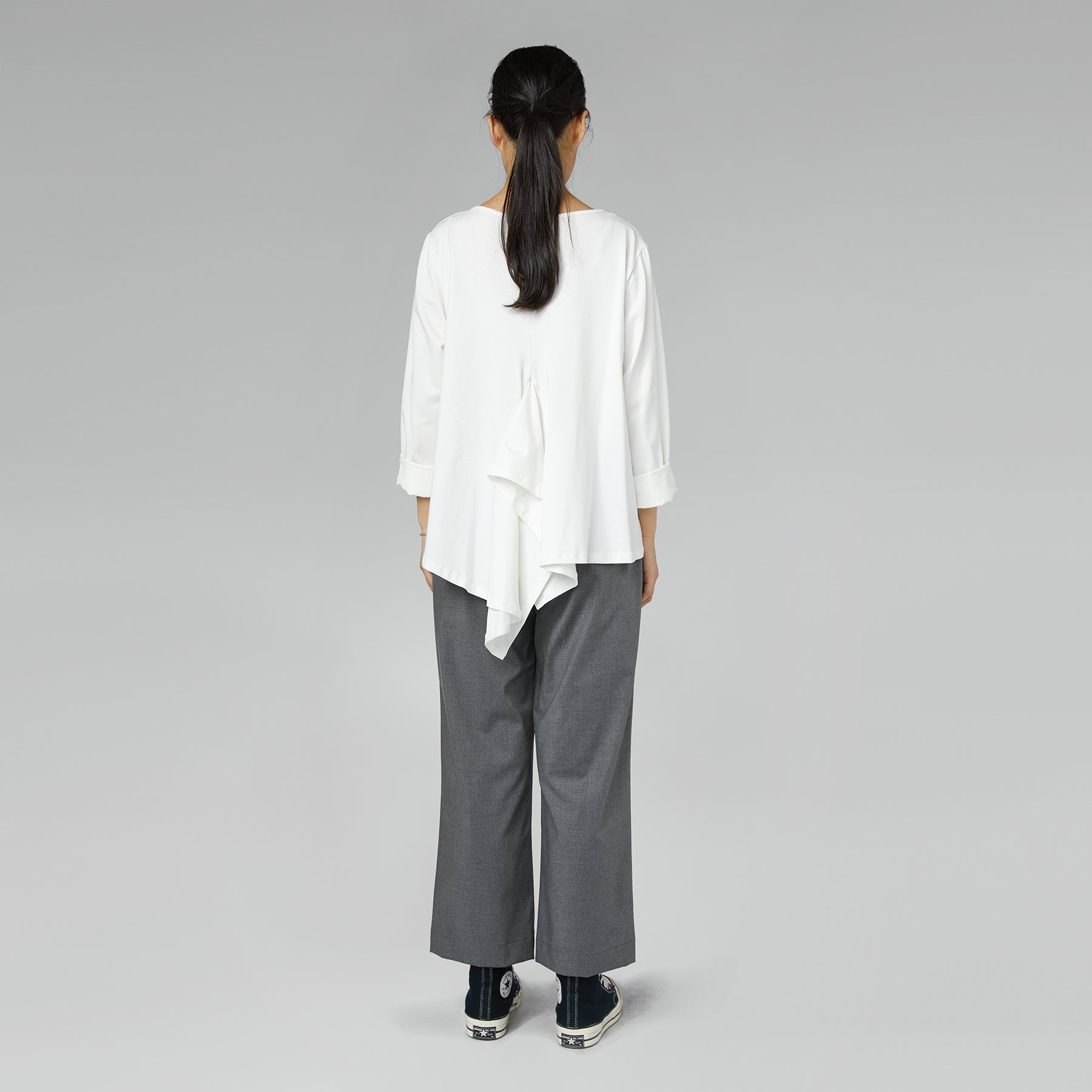 POINTED T-SHIRT BROWN