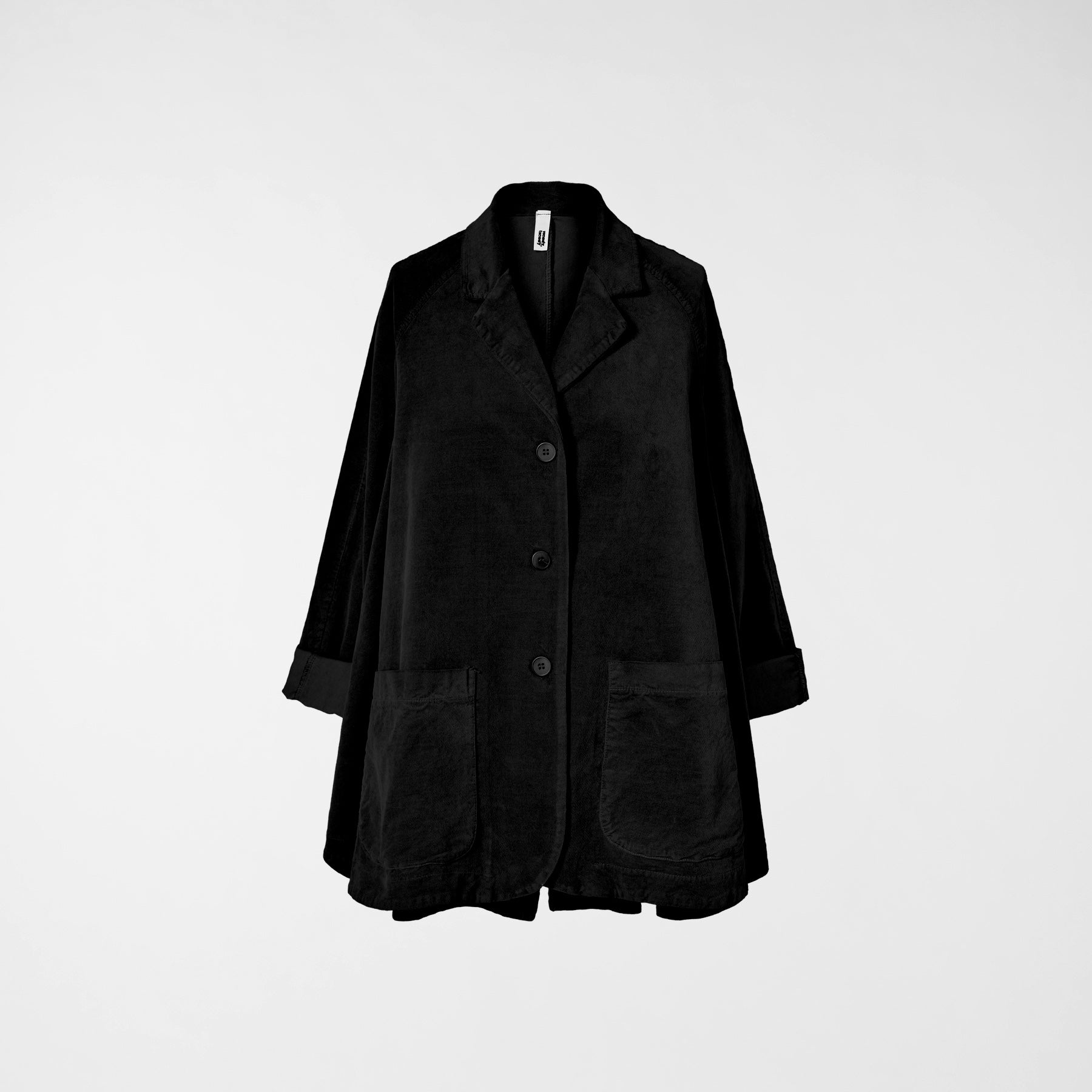 FLARED VELVETY COTTON JACKET