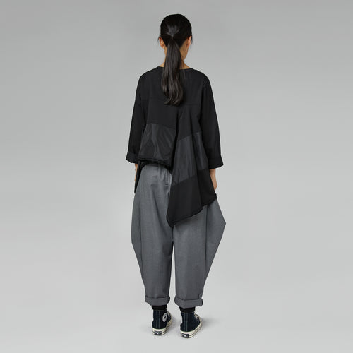 SPODNIE Z PANELI BOCZNYCH SZARE