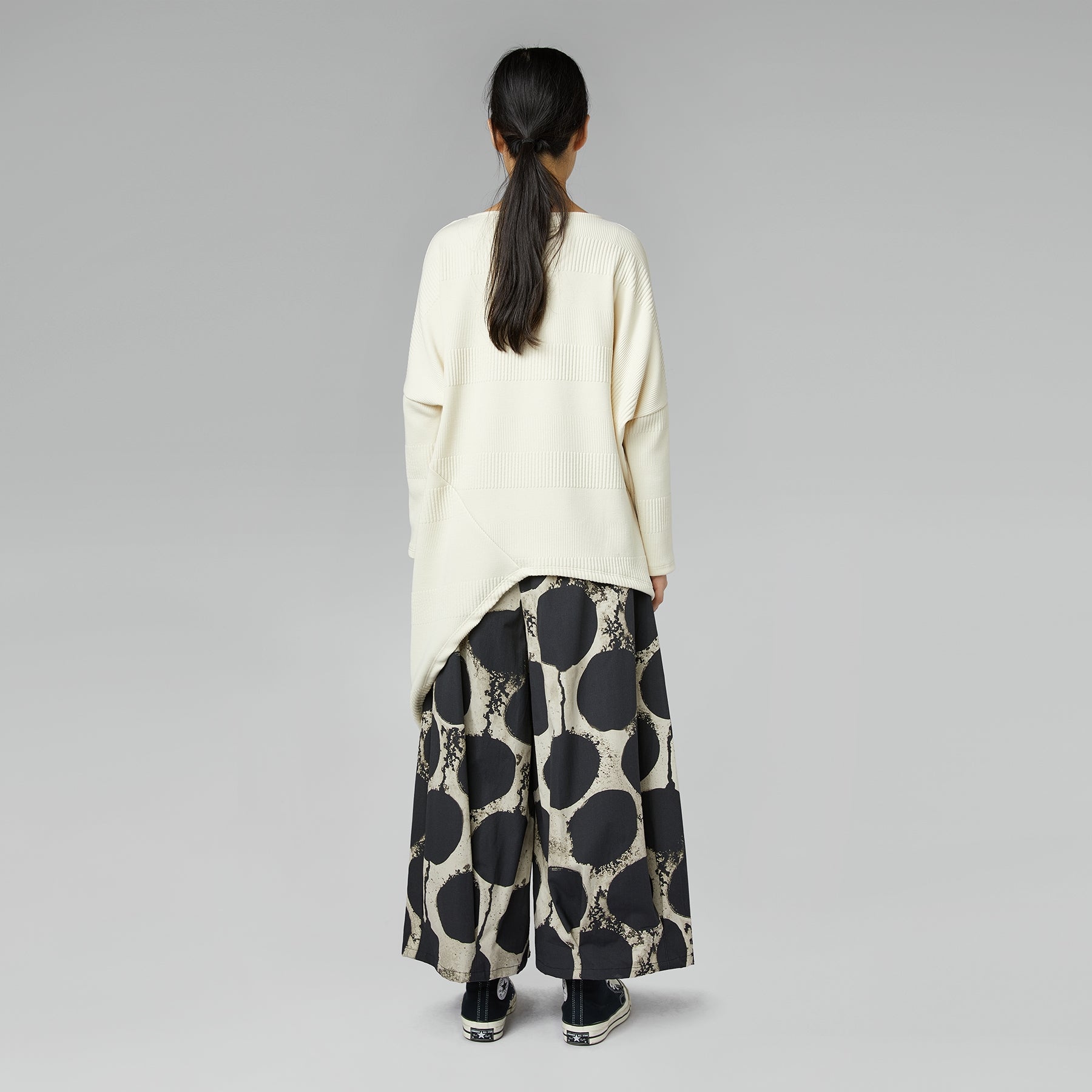 Spodnie bawełniane w duże kropki