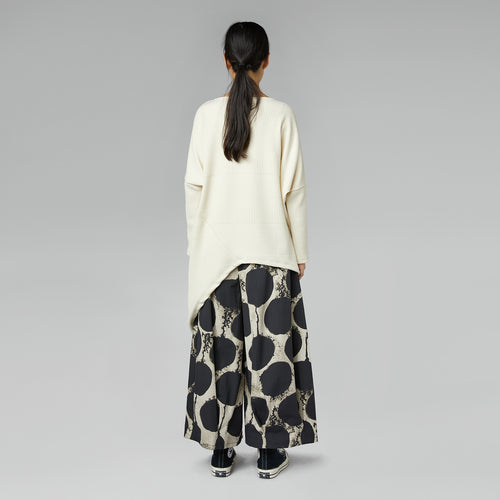 Spodnie bawełniane w duże kropki