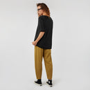 TROUSERS WITH ANKLE PLEATS WINE