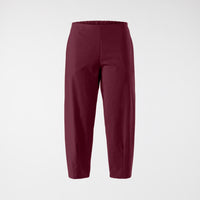 TROUSERS WITH ANKLE PLEATS WINE