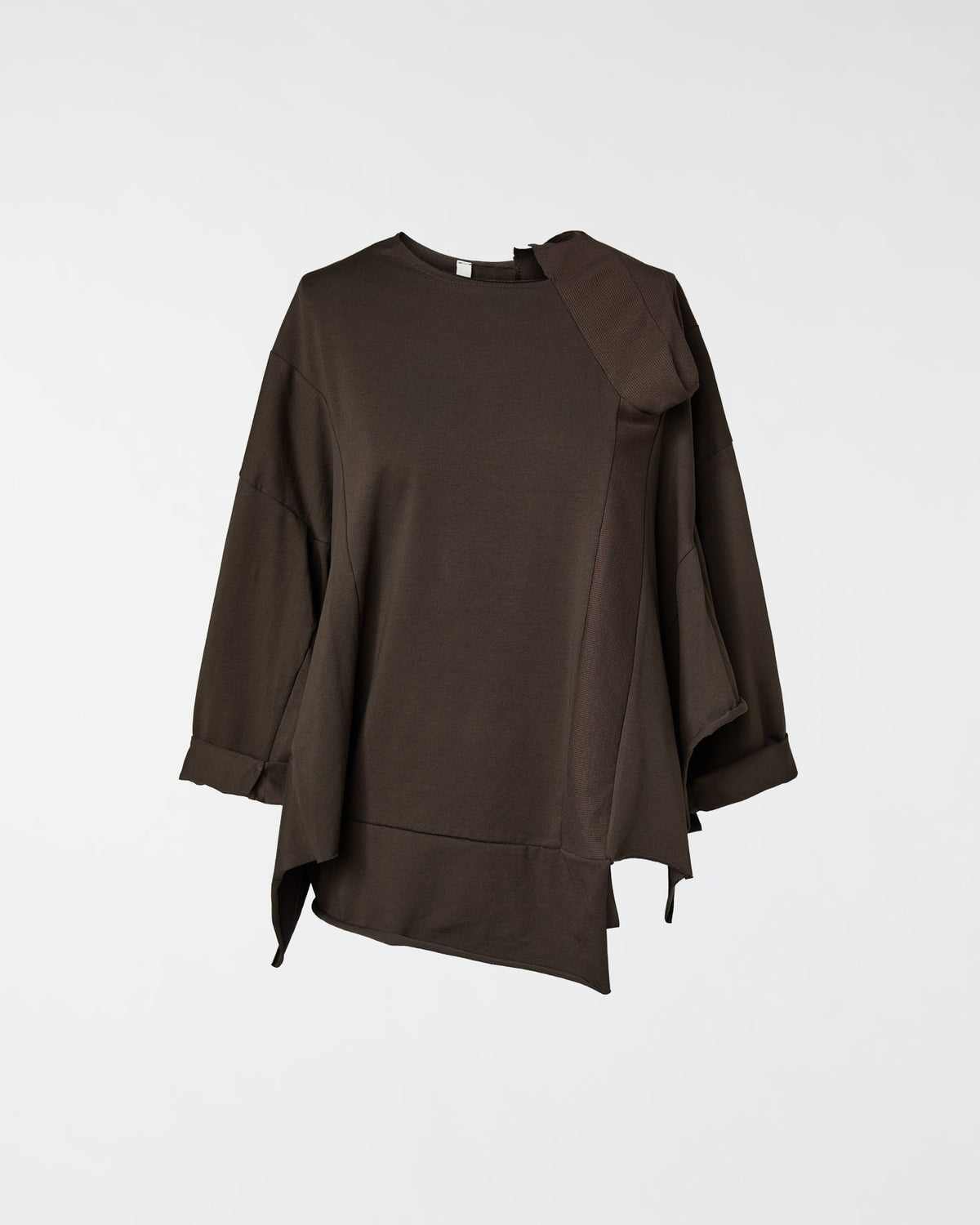 BLOUSE WITH KNITTED DETAILS
