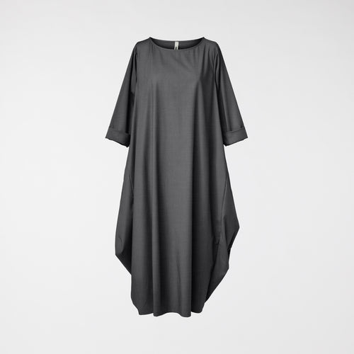 LONG EGG DRESS GREY