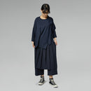 BLOUSE WITH KNITTED DETAILS BLACK