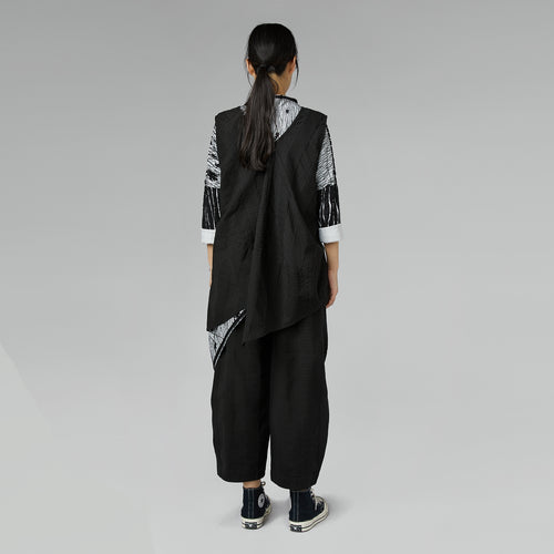 PANTALONI IN TESSUTO DI COTONE IN RILIEVO