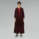 WIDE LEG VELVET TROUSERS