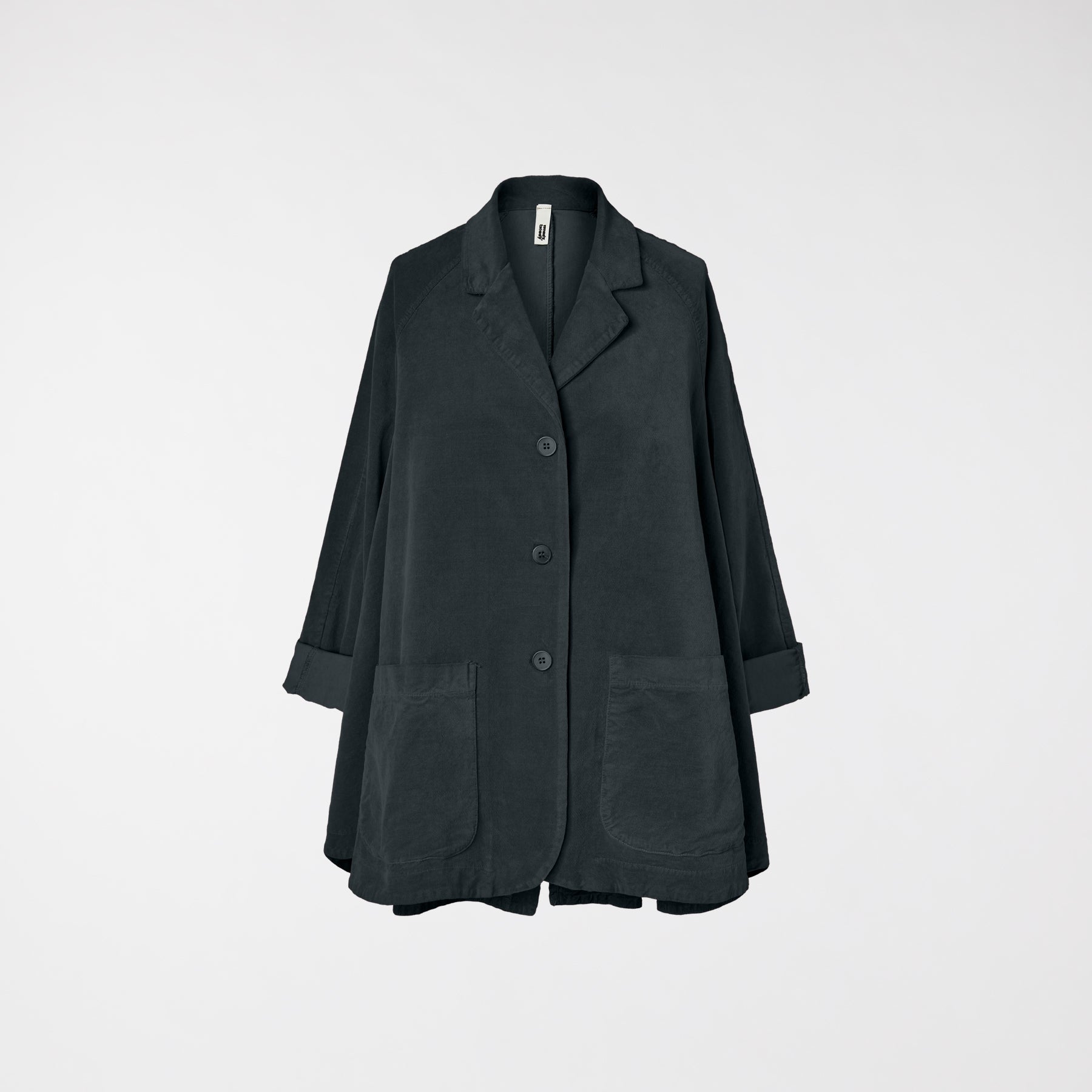 FLARED VELVETY COTTON JACKET