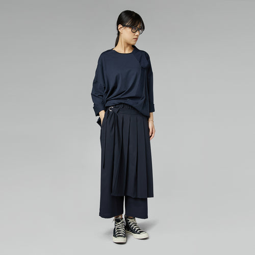 SPODNIE Z EFEKTEM PAREO NIEBIESKIE